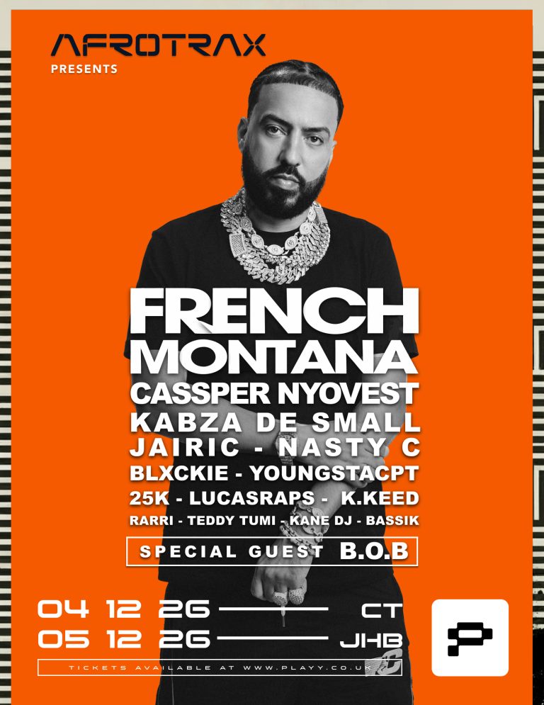 Afrotrax Reveals Stacked Line-Up for French Montana December Shows